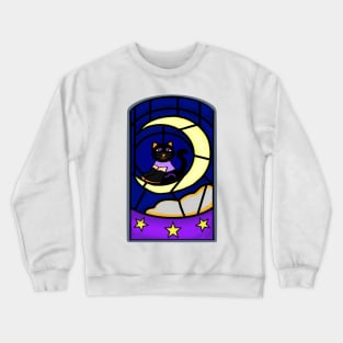 Night Enchanted Cat Crewneck Sweatshirt